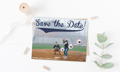 Home Run Save The Date Magnet
