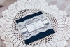 Ivory Lace Wrapped Invitation