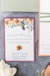Sunflower & Twine Wrapped Wedding Invitation