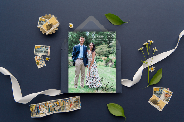 Walk with Me Save The Date Magnet