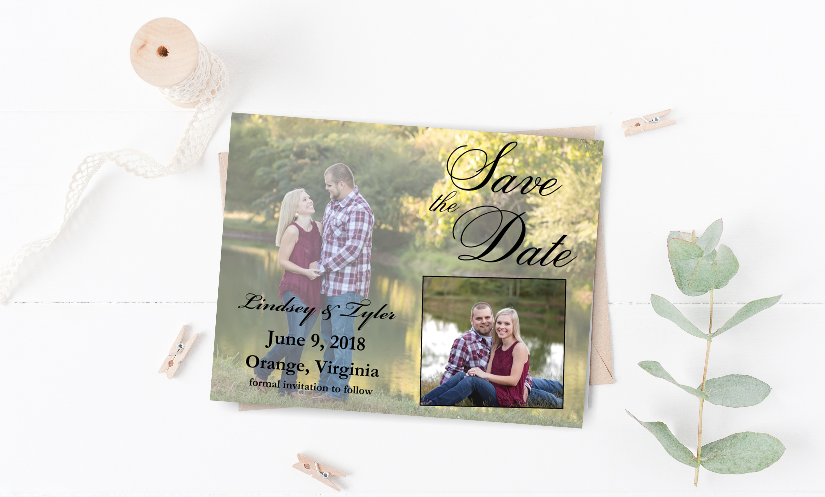 Picture in Picture Save The Date Magnet – KK's Printing