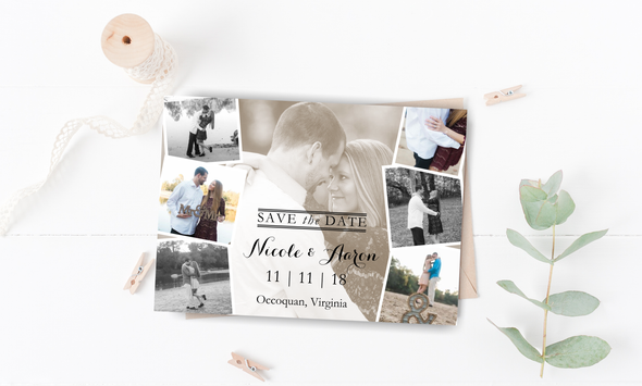 Photo Mix Save The Date Magnet
