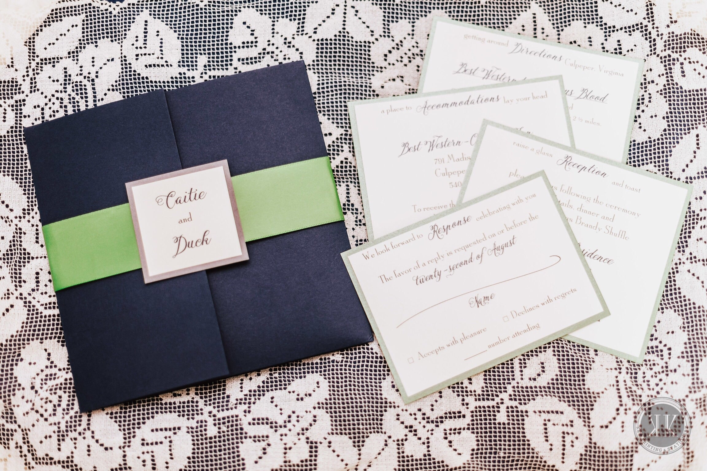 Cards and Pockets - Full Guest Address Printed Envelopes