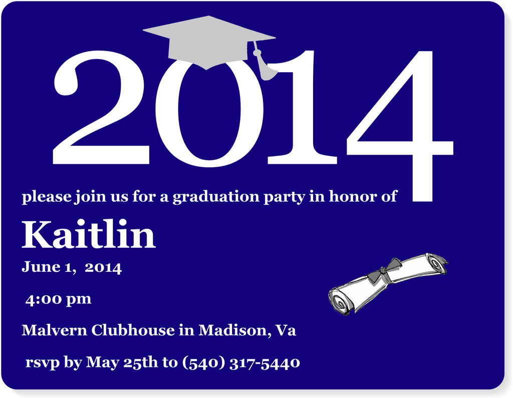 Graduation Invitation -, image size:1024x795